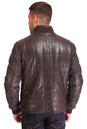 Мужская кожаная куртка из натуральной кожи утепленная с воротником 0900894-5