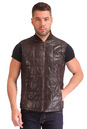 Мужская кожаная куртка из натуральной кожи утепленная с воротником 0900894-3