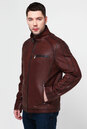 Мужская кожаная куртка из натуральной кожи с воротником 0900184