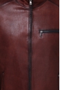 Мужская кожаная куртка из натуральной кожи с воротником 0900184-4