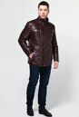 Мужская кожаная куртка из натуральной кожи с воротником 0900175-2