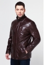 Мужская кожаная куртка из натуральной кожи с воротником 0900175