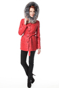 Женская кожаная куртка из натуральной кожи с капюшоном, отделка чернобурка 0900203-2