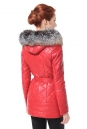 Женская кожаная куртка из натуральной кожи с капюшоном, отделка чернобурка 0900203-3