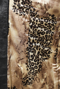 Женское кожаное пальто из натуральной кожи с капюшоном, отделка чернобурка 0900204-10 вид сзади