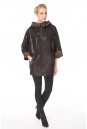 Женская кожаная куртка из натуральной замши (с накатом) с капюшоном 0900262-3