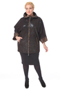 Женская кожаная куртка из натуральной замши (с накатом) с капюшоном 0900262-5 вид сзади