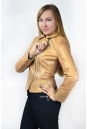 Женская кожаная куртка из натуральной кожи с воротником 0900265-2