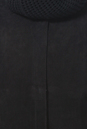 Женское кожаное пальто из натуральной замши с воротником 0900293-8 вид сзади