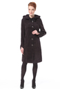 Женское кожаное пальто из натуральной замши с капюшоном 0900296-4