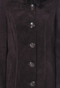 Женское кожаное пальто из натуральной замши с капюшоном 0900296-2