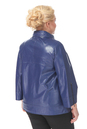 Женская кожаная куртка из натуральной кожи с воротником 0900300-6 вид сзади