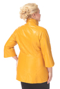 Женская кожаная куртка из натуральной кожи с воротником 0900301-7 вид сзади