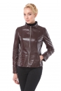 Женская кожаная куртка из натуральной кожи с воротником 0900303
