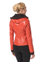 Женская кожаная куртка из натуральной кожи с капюшоном 0900333-4