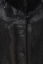 Женское кожаное пальто из натуральной замши (с накатом) с воротником, отделка норка 0900352-3