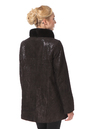 Женское кожаное пальто из натуральной замши с воротником, отделка норка 0900353-2