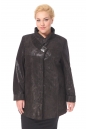 Женское кожаное пальто из натуральной замши с воротником, отделка норка 0900353-4
