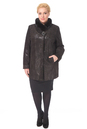 Женское кожаное пальто из натуральной замши с воротником, отделка норка 0900353-5