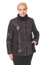 Женская кожаная куртка из натуральной замши с воротником,  отделка норка 0900354-5