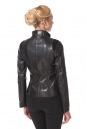 Женская кожаная куртка из натуральной кожи с воротником, отделка замша 0900359-4