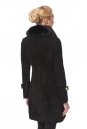 Женское кожаное пальто из натуральной замши с воротником, отделка песец 0900361-6