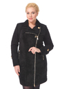 Женское кожаное пальто из натуральной замши с воротником, отделка песец 0900361-8