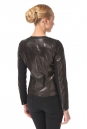 Женская кожаная куртка из натуральной кожи без воротника 0900385-2