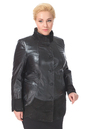Женская кожаная куртка из натуральной кожи с воротником 0900404-7 вид сзади