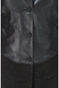 Женская кожаная куртка из натуральной кожи с воротником 0900404-8 вид сзади