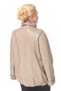 Женская кожаная куртка из натуральной кожи с воротником 0900418-8 вид сзади