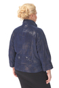 Женская кожаная куртка из натуральной замши (с накатом) с воротником 0900419-6 вид сзади
