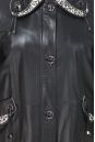 Женская кожаная куртка из натуральной кожи с воротником 0900433-8 вид сзади