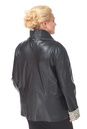 Женская кожаная куртка из натуральной кожи с воротником 0900433-6 вид сзади