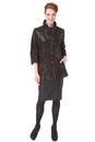Женская кожаная куртка из натуральной замши (с накатом) с воротником 0900434-4