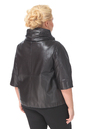 Женская кожаная куртка из натуральной кожи с воротником 0900437-5 вид сзади