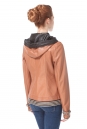Женская кожаная куртка из натуральной кожи с капюшоном 0900441-3