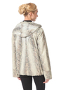 Женская кожаная куртка из натуральной замши с капюшоном 0900470-4