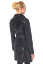 Женское кожаное пальто из натуральной замши (с накатом) с воротником 0900480-2