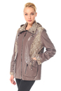 Женская кожаная куртка из натуральной кожи с капюшоном 0900485