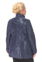 Женская кожаная куртка из натуральной замши (с накатом) с воротником 0900503-9 вид сзади