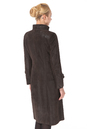 Женское кожаное пальто из натуральной замши (с накатом) с воротником 0900516-2