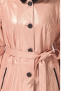 Женская кожаная куртка из натуральной кожи с капюшоном, отделка норка 0900525-5 вид сзади