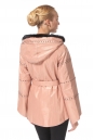 Женская кожаная куртка из натуральной кожи с капюшоном, отделка норка 0900525-4