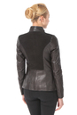Женская кожаная куртка из натуральной кожи с воротником, отделка замша 0900530-4