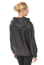 Женская кожаная куртка из натуральной кожи с капюшоном, отделка норка 0900532-3