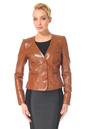 Женская кожаная куртка из натуральной кожи с воротником 0900548