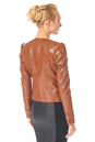 Женская кожаная куртка из натуральной кожи с воротником 0900548-2