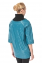 Женская кожаная куртка из натуральной кожи с воротником, отделка текстиль 0900565-2