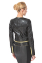 Женская кожаная куртка из натуральной кожи без воротника 0900571-3